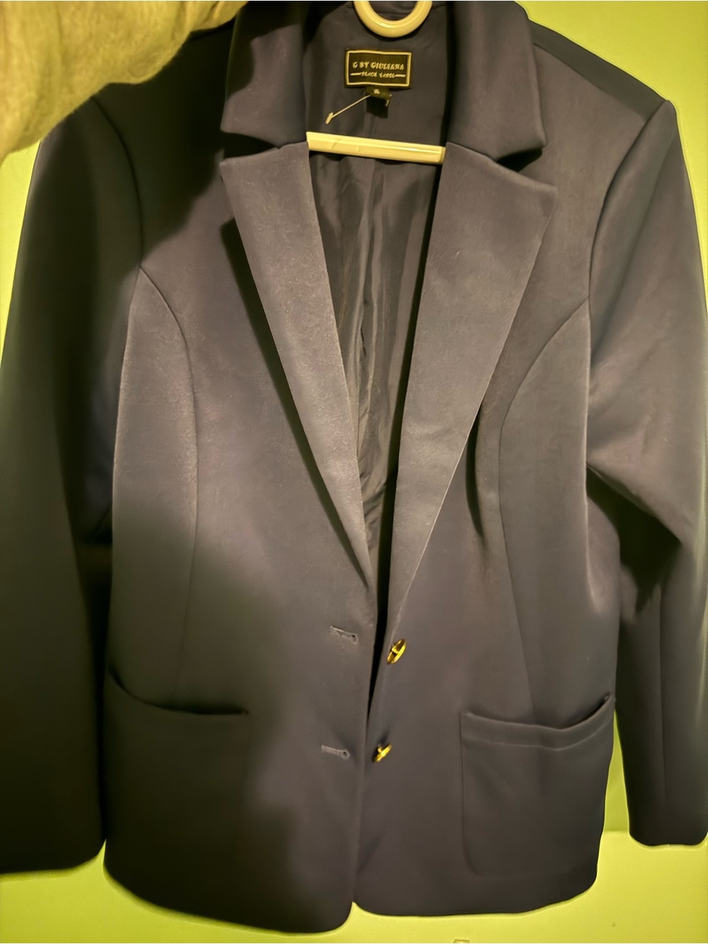 G by Giuliana Dark Blue Blazer with Gold Buttons